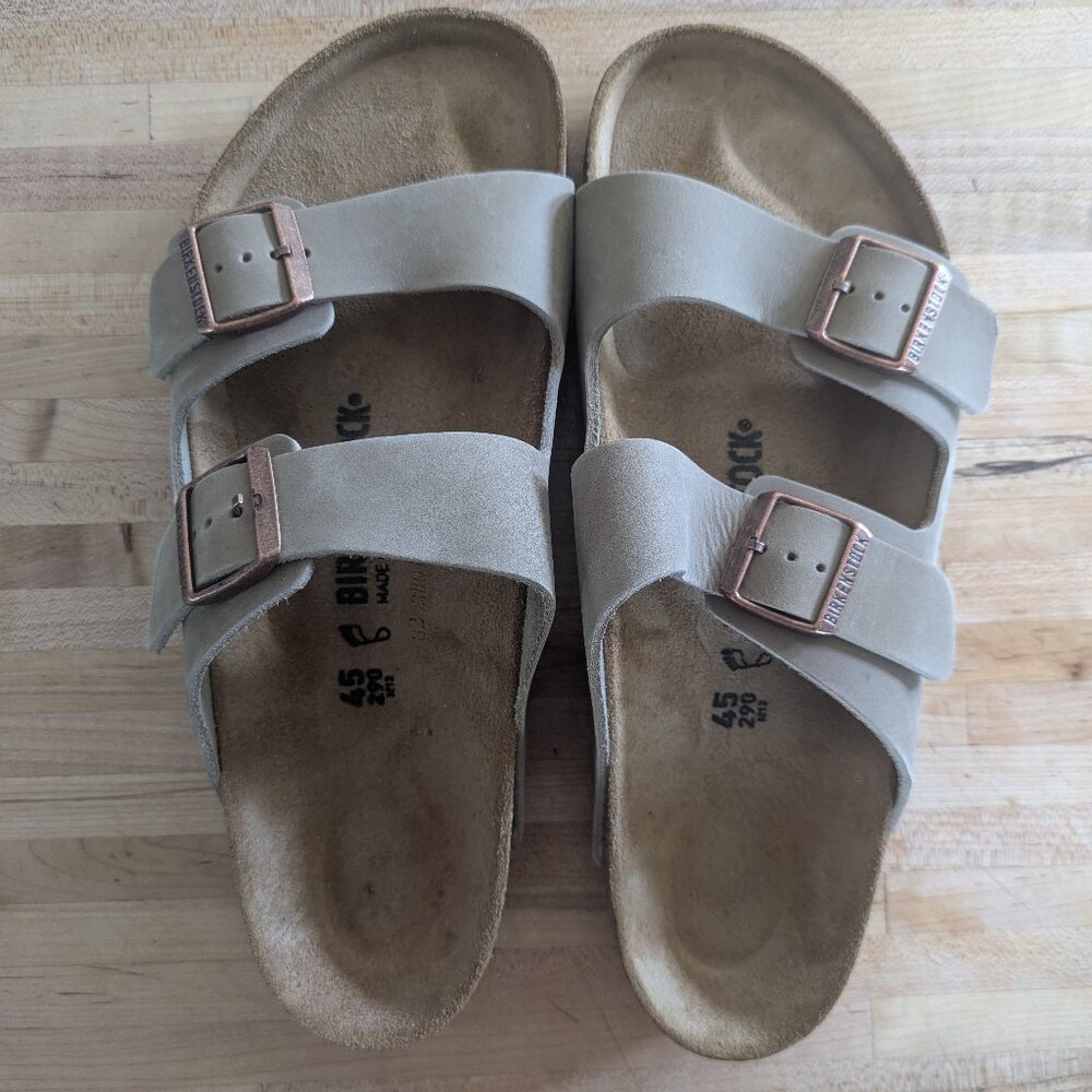 Birkenstock Unisex Arizona Casual Sandals Tobacco Oiled Leather 45 W14 M12
